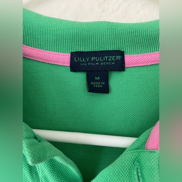 Men’s green Lily Pulitzer via Palm Beach golf polo shirt; size M - Picture 8 of 8